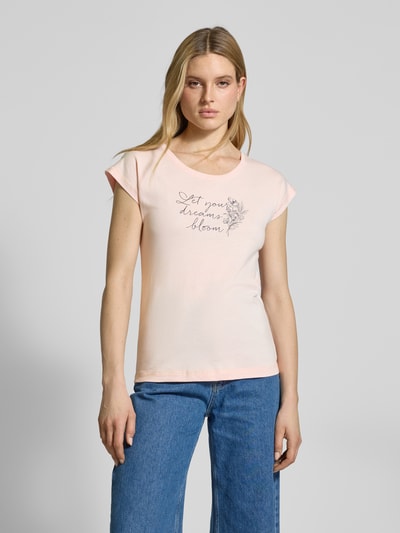 LASCANA T-Shirt mit Statement-Print Rosa 4