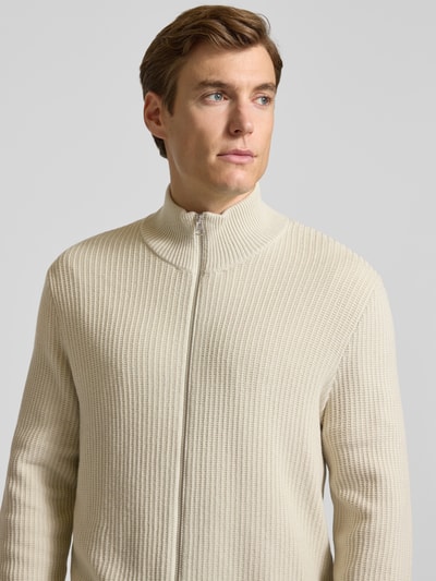 Samsøe Samsøe Strickjacke mit Reißverschluss Modell 'SADEM' Offwhite 3