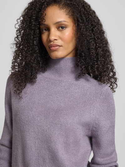 Jake*s Casual Strickpullover mit Stehkragen Lavender 3