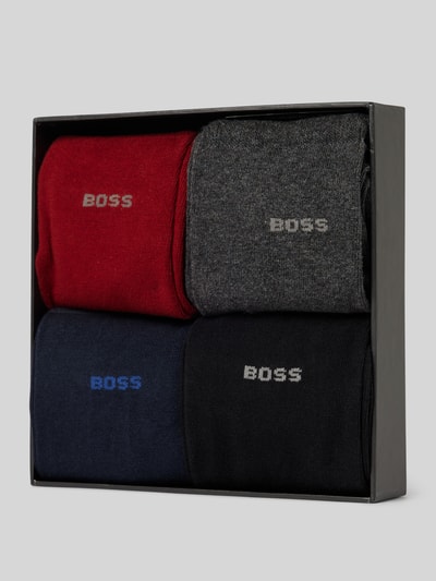 BOSS Socken mit Label-Stitching im 4er-Pack Rot 3