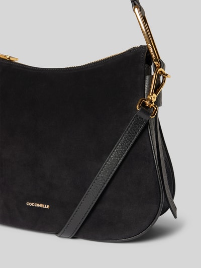 Coccinelle Handtasche aus Leder mit Label-Detail Modell 'MAGIE' Black 3