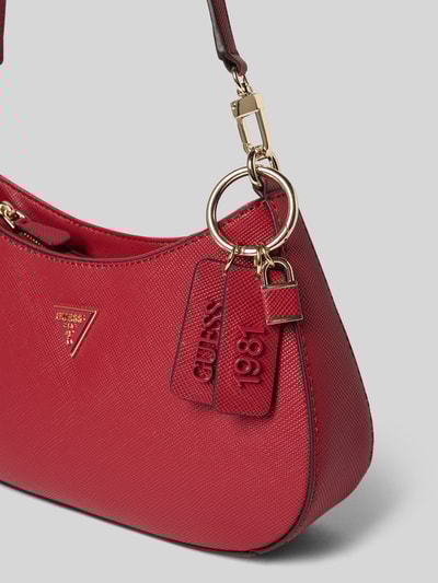 Guess Handtasche mit Label-Details Modell 'NOELLE II' Dunkelrot 3