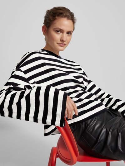 EDITED Oversized shirt met lange mouwen, model 'Delfia' Zwart - 3