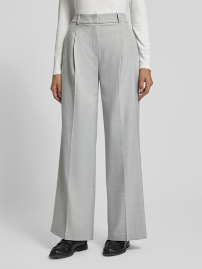 Someday Stoffhose mit Bundfalten Modell 'Catsby' Mittelgrau Melange 4