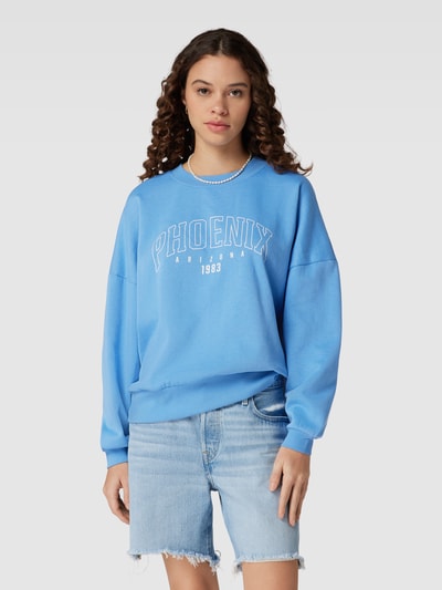 Only Sweatshirt met ronde hals, model 'CALLIE' Lichtblauw - 4