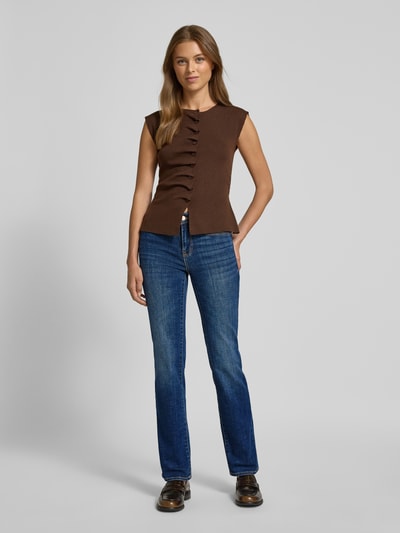 Vero Moda Bootcut jeans van katoenmix, model 'FLASH' Marineblauw - 1