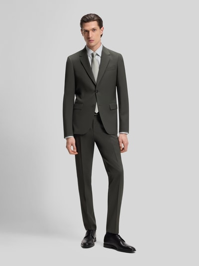 BOSS Regular Fit Businesshemd aus Baumwoll-Mix Gruen 1