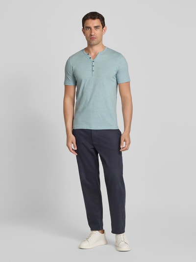 MCNEAL T-Shirt mit kurzer Knopfleiste Aqua 1