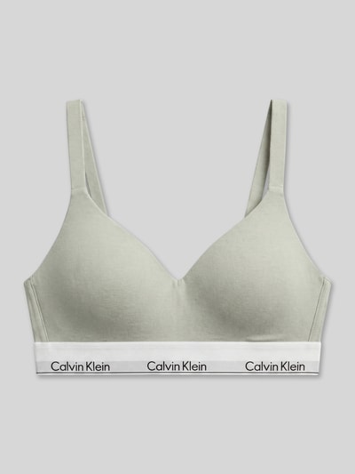Calvin Klein Underwear Bralette aus Baumwoll-Mix Hellgruen 2