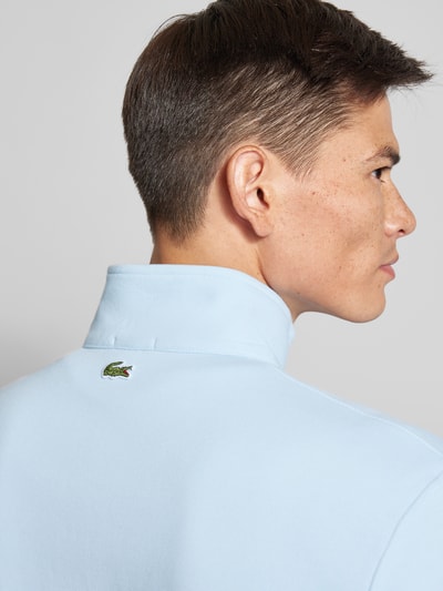 Lacoste Sweatshirt mit Stehkragen Modell 'HERITAGE' Hellblau 3