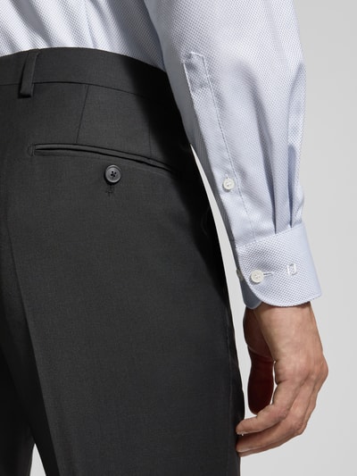 OLYMP Level Five Koszula biznesowa o kroju body fit z kołnierzykiem typu kent Srebrny 3