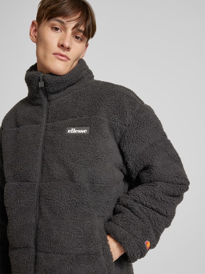 Ellesse Gewatteerd jack met labelpatch, model 'GENOVALI’ Zwart - 3