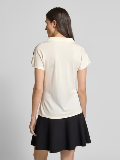 Liu Jo Sport Regular Fit Poloshirt mit Label-Schriftzug Offwhite 5