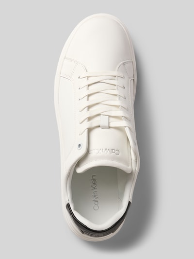 CK Calvin Klein Sneakers met vetersluiting en labeldetail Wit - 3