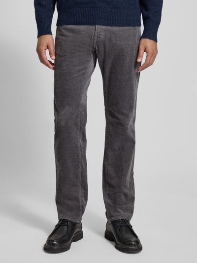 Pierre Cardin Regular Fit Cordhose mit Eingrifftaschen Modell 'Laval' Mittelgrau 4