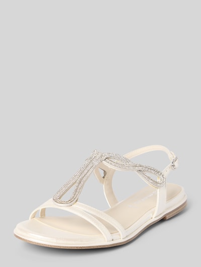 Tamaris Sandalen mit Strasssteinbesatz Weiss 1