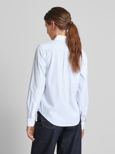 Gant Hemdbluse mit Button-Down-Kragen Hellblau 5