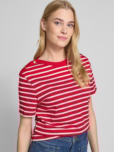 Tommy Hilfiger Regular Fit T-Shirt aus reiner Baumwolle Rot 3