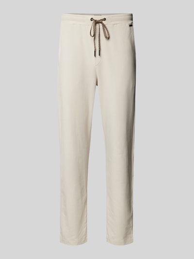 Hanro Sweatpants mit Label-Applikation Ecru 2