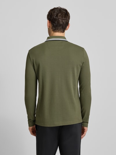 BOSS Green Regular fit poloshirt van puur katoen, model 'PLISY' Donkergroen - 5