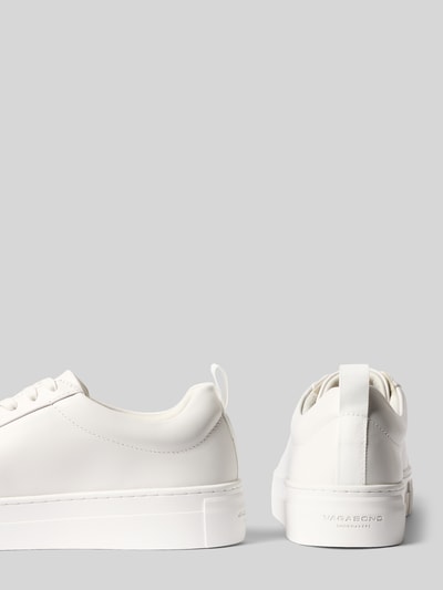 Produktfoto, Low Top Sneaker aus echtem Rindleder von Vagabond in Optik: Unifarben, runde Schuhspitze, leichte Plateau-Sohle, Label-Prägung, Glattleder, Schnürung, Sohle: leicht profiliert, Materialverarbeitung: Glattleder