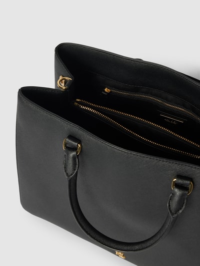 Lauren Ralph Lauren Handtasche mit Label-Applikation Modell 'HANNA' Black 5