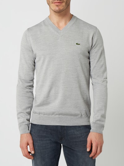 Lacoste Pullover aus Wollmischung  Silber Melange 4