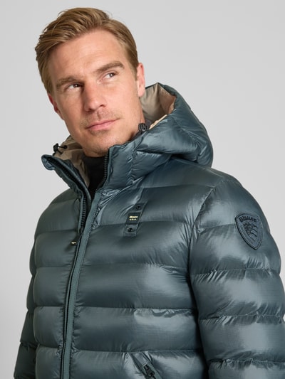 Blauer Usa Kurtka pikowana z zamkiem błyskawicznym dwustronnym model ‘ADAMS’ Grafitowy 3