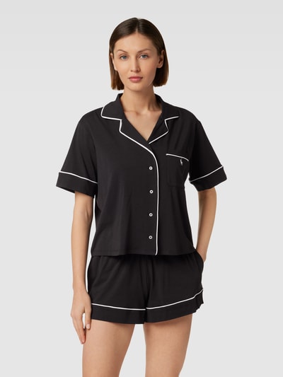 Polo Ralph Lauren Pyjama mit Label-Stitching Black 1