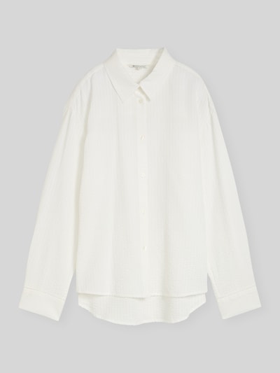 Tom Tailor Denim Regular fit Blouse met lange mouwen van Katoenmix Offwhite - 2