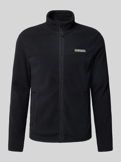 Napapijri Sweatjacke mit Label-Print Black 2