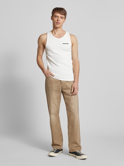 Pegador Tanktop mit Label-Stitching Offwhite 1