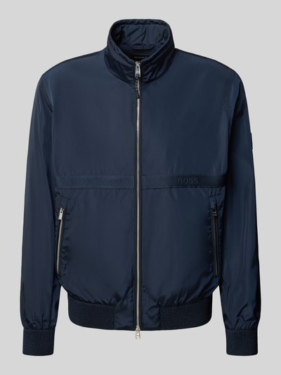 BOSS Regular Fit Blouson mit Label-Band Modell 'CELTIPO' Marine 2