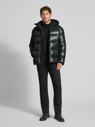 Geox Gewatteerd jack met capuchon Olijfgroen - 1