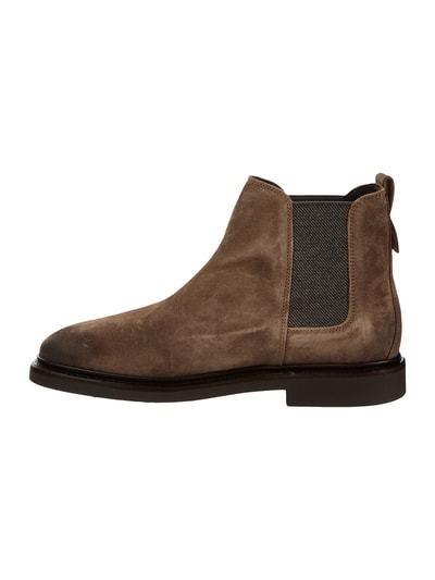 Marc O'Polo Chelsea Boots aus Veloursleder Taupe 4