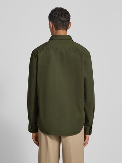 SELECTED HOMME Regular fit overhemdjack van puur katoen, model 'TRAVIS' Donkergroen - 5