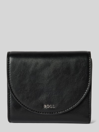 BOSS Portemonnaie mit Label-Applikation Modell 'Liriel' Black 1