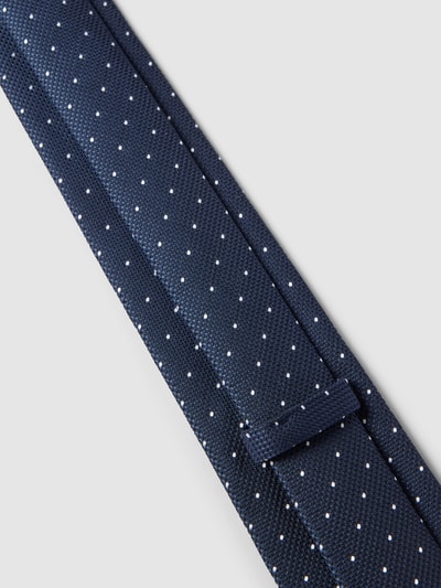 BOSS Krawatte aus Seide-Mix mit Allover-Muster (7,5 cm) Marine 3