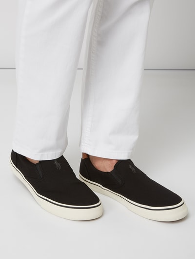 Polo Ralph Lauren Slip-On Sneaker 'Thompson' aus Canvas Black 3