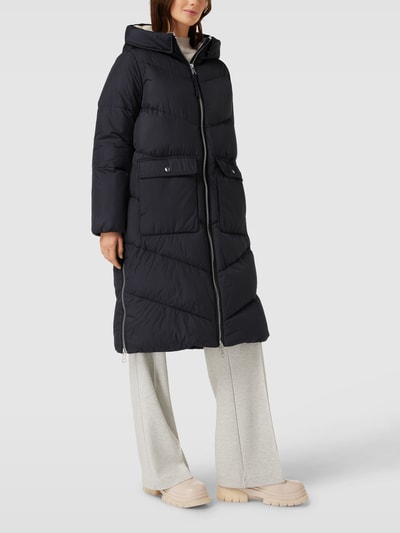Tommy Hilfiger Steppmantel mit Label-Stitching Modell 'SORONA' Marineblau 4
