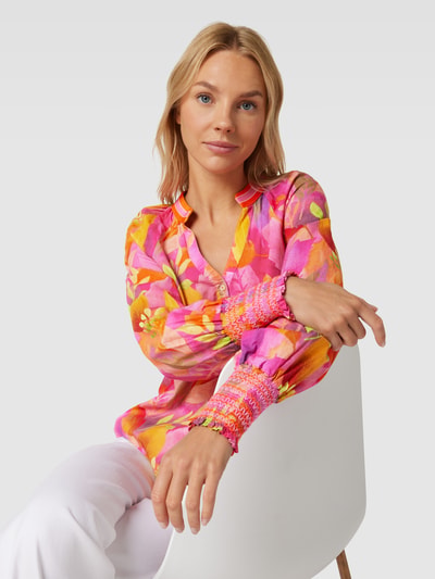 Emily Van den Bergh Bluse mit Allover-Print Pink 3