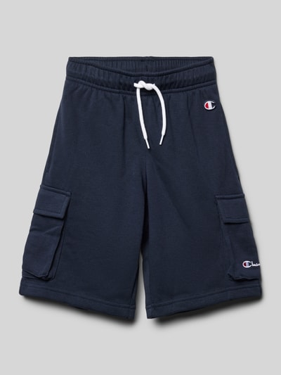 CHAMPION Sweatshorts mit Logo-Stitching Marine 1