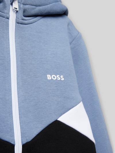 Boss Sweatjack met capuchon en logoprint Zwart - 2