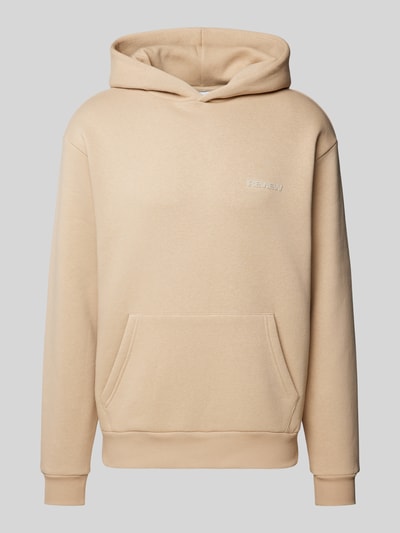 REVIEW Essentials hoodie met logo Taupe - 2