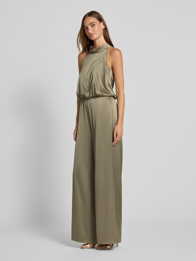 VM by Vera Mont Regular Fit Jumpsuit mit Strukturmuster Oliv 1