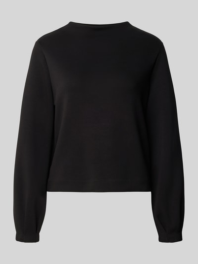 OPUS Sweatshirt mit ausgestelltem Ärmel Modell 'Gisinna' Black 1