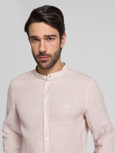 Casual Friday Slim fit vrijetijdsoverhemd van linnen, model 'Anton' Steengrijs - 3