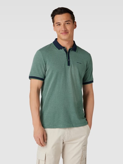 Pierre Cardin Poloshirt mit Allover-Print Gelb 4