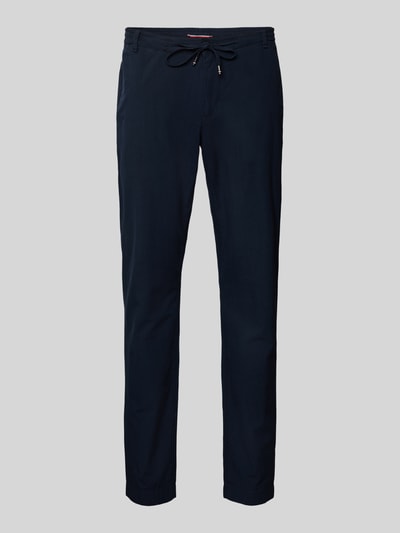Tommy Hilfiger Relaxed Fit Stoffhose aus reiner Baumwolle Modell 'HARLEM' Marine 2