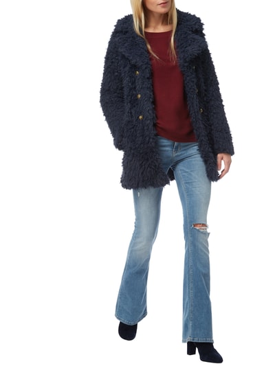 Vero Moda Kurzmantel aus Fake Fur Marine 1